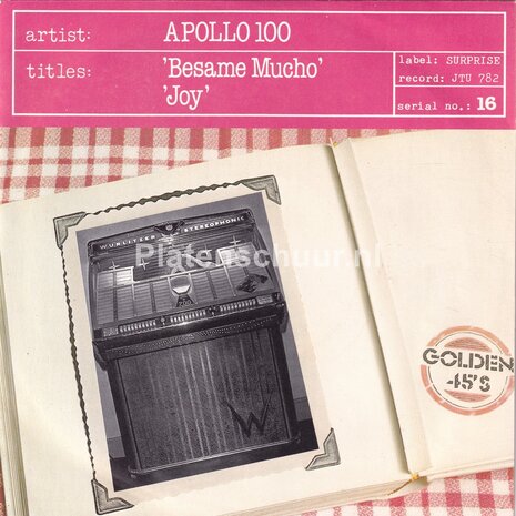 Apollo 100 - Besame Mucho / Joy